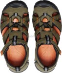 Dětské sandály Keen Seacamp II CNX youth dark olive/gold flame Velikost: 34
