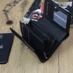 Luxusní dámská kožená peněženka Gregorio Lake, černá