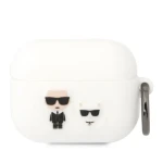 Karl Lagerfeld and Choupette Liquid Silicone Apple AirPods Pro KLACAPSILKCW