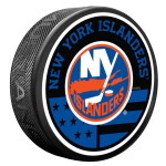Mustang Puk New York Islanders NHL American Flag Pat Puck