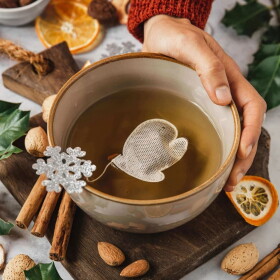 TEA HERITAGE Černý čaj s dýní a kořením Glove – 5 ks, multi barva, papír, textil