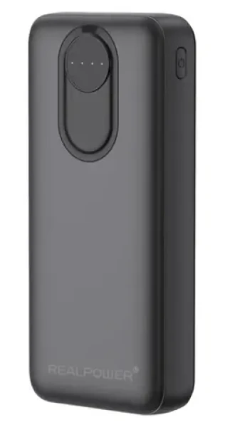 RealPower PB-20000 Pro černá / Powerbanka 20000 mAh / 2x USB-A / 1x USB-C / 30W PD (557610)
