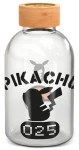 STOR Skleněná láhev Pokémon 620 ml / Láhev na pití / Borosilikátové sklo / Šroubovatelný uzávěr (ST458EPM)