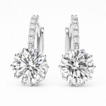 Náušnice Swarovski Elements Bernadette, Bílá/čirá
