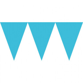 Vlaječková girlanda tyrkysová 450cm Vlaječková girlanda tyrkysová 450cm