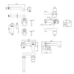 INVENA - Podomítková nástěnná baterie DOKOS chrom BP-19-U01-A