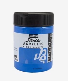 Pébéo Studio Acrylic 500 ml mordá azurová (cyan) 49