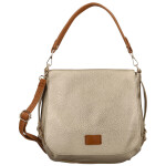 Trendy dámská koženková crossbody kabelka Naiara, zlatá