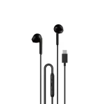Dudao X3C drátová sluchátka do uší černá / s mikrofonem / USB-C / 1.2 m (197245)