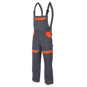 Ardon H8408 Cool Trend Pracovní kalhoty s laclem šedá / oranžová