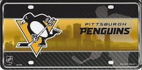 Rico Cedule Pittsburgh Penguins Metal License Plate Auto Tag