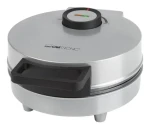 Clatronic HA 3833 černá, stříbrná / Vaflovač / 1200 W / 1 vafle / kulatý tvar (HA 3833)