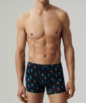 Boxerky Atlantic 2MHH-005 A'2 S-2XL tmavě modrá-korálová XXL