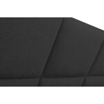 Čalouněná postel Avesta 160x200, černá, včetně matrace