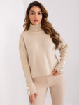 Sweter BA SW model 19335634 jasny beżowy - FPrice Velikost: jedna velikost