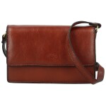 Luxusní dámská kožená crossbody kabelka Katana Flavia, hnědá