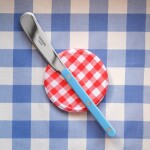SABRE PARIS Nůž na máslo Bistrot Brillant – Pastel Blue, modrá barva, kov, plast