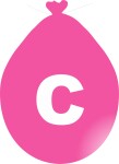Balónek písmeno C růžové balonky.cz Balónek písmeno C růžové balonky.cz