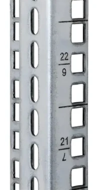 XtendLan Vertikální montážní lišta Telco 47U stříbrná / Montážní lišta / 47U / pro rozváděče 480 mm (VLISTAF47B)