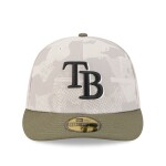 New Era Pánská kšiltovka Tampa Bay Rays MLB 2025 Authentic Armed Forces Pre-Curved 59FIFTY Fitted Velikost: 7 3/8