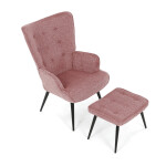 Relaxační křeslo, růžová, sametová látka, AK-303 PINK2