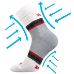 VOXX Ponožky kompresní FIXAN sportovní BÍLÉ 39-42 102954