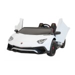 Mamido Dětské elektrické autíčko Lamborghini Aventador SV bílé