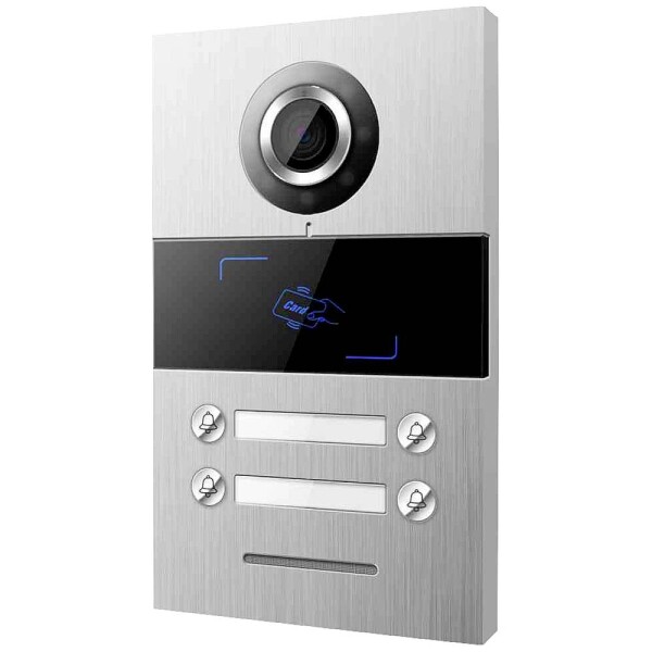 HHG Villa 4 AS domovní video telefon venkovní jednotka, hliník (kartáčovaný), Villa 4 AS