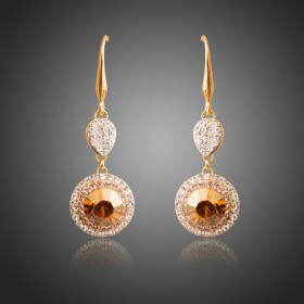 Náušnice Swarovski Elements Garfagnini, Oranžová