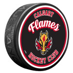 Mustang Puk Calgary Flames NHL Retro Script