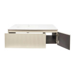 Koupelnová skříňka s umyvadlem Naturel Austen 120x35x52 cm beige mat Naturel Austen120BG AUSTEN120BG