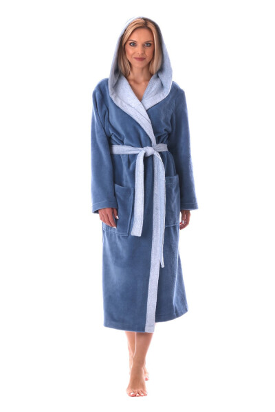 Unisex župan Tampa duo s kapucí 3959 5456 denim - Vestis L