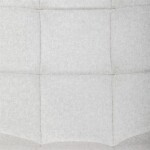 Židle barová, bílá látka, čtyřnohá kovová podnož, černý mat