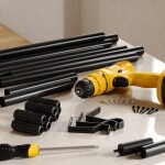 Roztažitelná garnýž 162-325 cm Umbra ZEN - černá