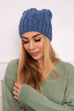 Fleecová čepice Iwona K221 denim UNI
