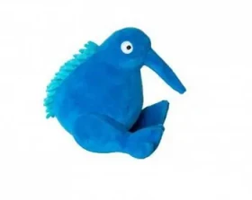 KIWI WALKER Plyšová hračka Kiwi modrá / Hračka pro psy / 16 cm (SOT-602)