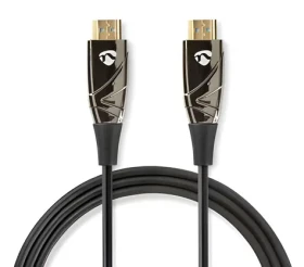 Nedis Aktivní optický High Speed HDMI 10 m černá / Kabel HDMI / AOC / 4K 60 Hz / 18 Gbps / Ethernet (CVBG3400BK100)