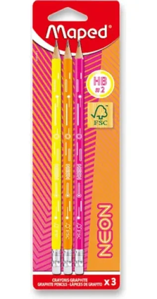 MAPED Sady grafitových tužek Neon 3 ks (0040/9853710)