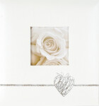 Fotoalbum KD-46200W Heart Silver, 10x15/200F, popisové pole