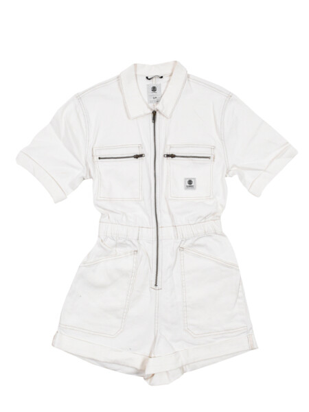 Element UTILITY PLAYSUIT off white dámské džínové kraťasy - S