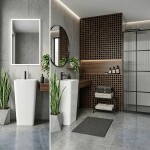 REA - Volně stojící keramické umyvadlo Aris 44x37,5 bílé REA-U5637