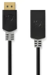 Nedis DisplayPort na HDMI kabel antracit / Kabel DisplayPort / 4K 30Hz / Pozlacené konektory / 0,20 m (CCBW37150AT02)
