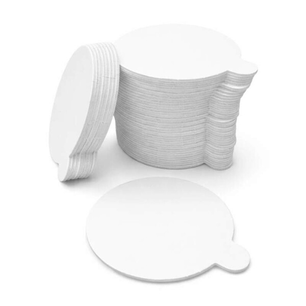 Dortová podložka, lepenka bílá, rovný okraj, 7 cm