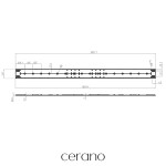 CERANO – Krycí čelní upravitelný panel sprchové vaničky - rovný – akrylát – bílý – 180×12 CER-679512