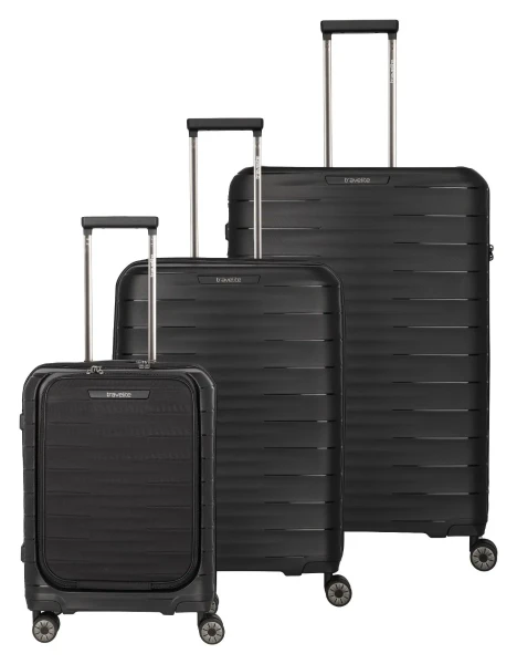 Travelite Mooby S,M,L Front pocket Black S: 44 l / M: 73/80 l / L: 106 L TRAVELITE-76841-01