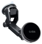 SBS MagCharge černá / Držák do auta / Magnetický / S přísavkou / 15 W bezdrátové nabíjení (TESUPMAGEXTWIR15W)