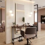 REA - Zrcadlo LED Classico 60x170cm Black HOM-07052
