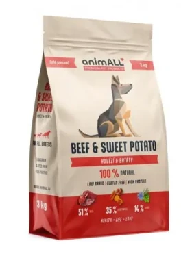 AnimALL Beef Sweet Potato 3 kg / psí granule (111376)