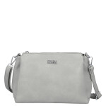Trendy dámská koženková crossbody kabelka Denissa, šedá