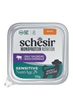 Schesir Dog vanička Monoprot.Senior Divočák paté 150g